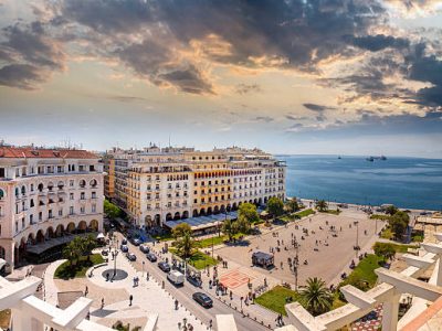 Aristotelous Square at Afternoon, Thessaloniki, Greece