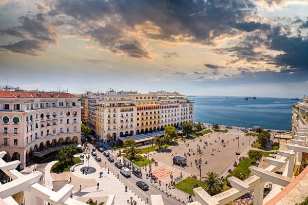 Aristotelous Square at Afternoon, Thessaloniki, Greece